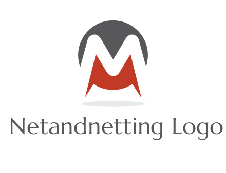 Letter M in a circle logo