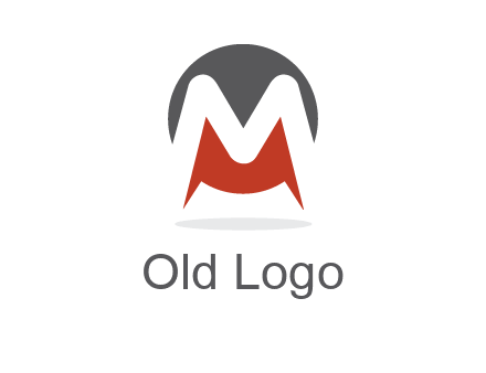 Letter M in a circle logo