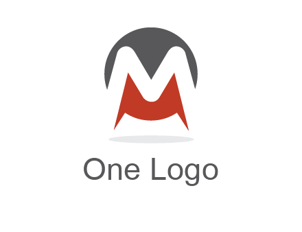 Letter M in a circle logo