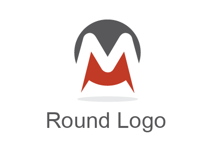 Letter M in a circle logo