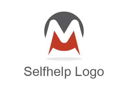 Letter M in a circle logo