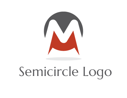 Letter M in a circle logo