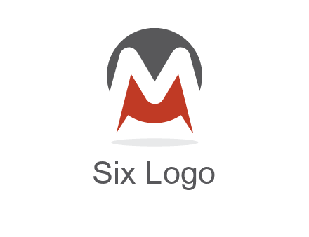 Letter M in a circle logo