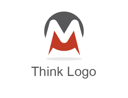 Letter M in a circle logo