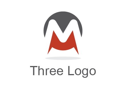 Letter M in a circle logo