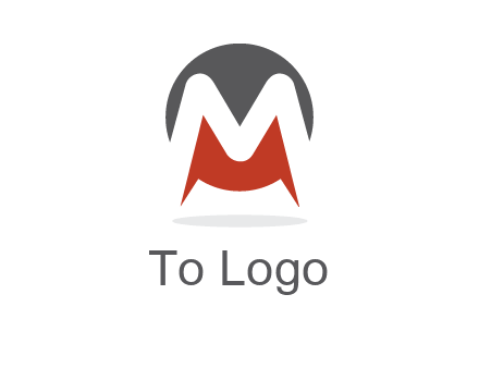 Letter M in a circle logo