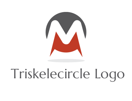 Letter M in a circle logo
