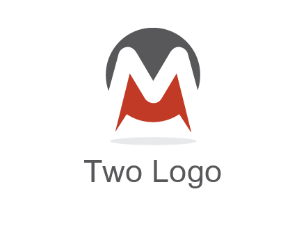 Letter M in a circle logo