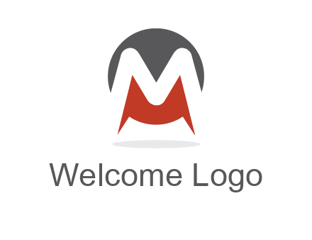 Letter M in a circle logo