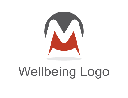 Letter M in a circle logo