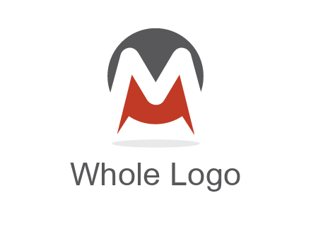 Letter M in a circle logo