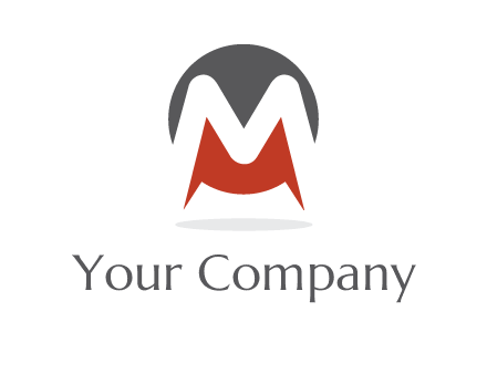 Letter M in a circle logo