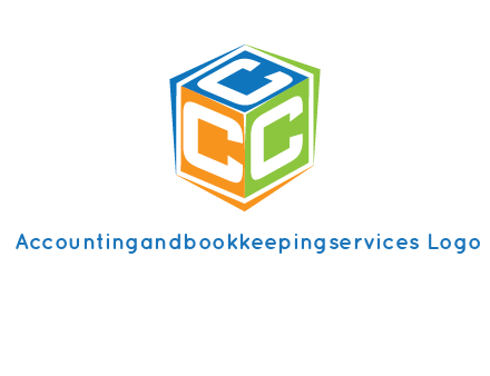 Letters CCC in a cube logo