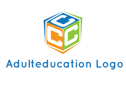 Letters CCC in a cube logo