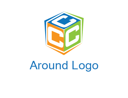Letters CCC in a cube logo