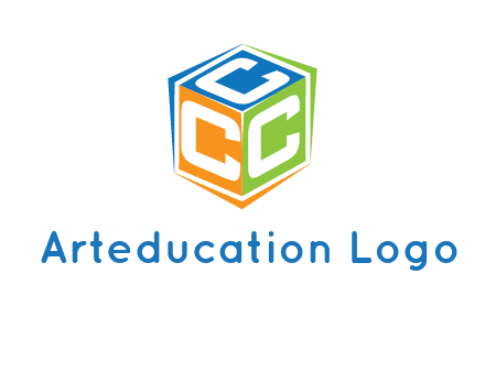 Letters CCC in a cube logo