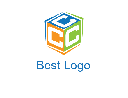 Letters CCC in a cube logo