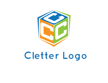 Letters CCC in a cube logo