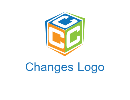 Letters CCC in a cube logo