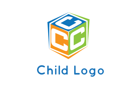 Letters CCC in a cube logo