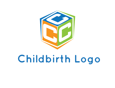 Letters CCC in a cube logo