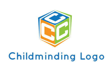Letters CCC in a cube logo
