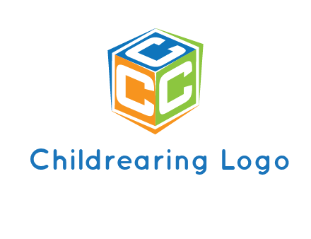 Letters CCC in a cube logo
