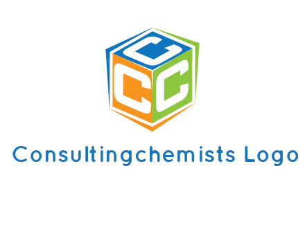 Letters CCC in a cube logo