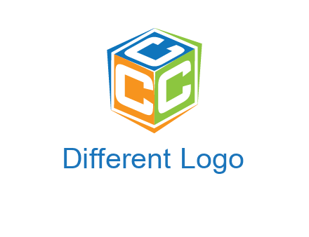 Letters CCC in a cube logo