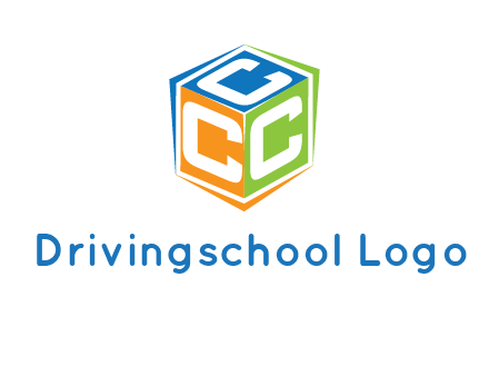 Letters CCC in a cube logo