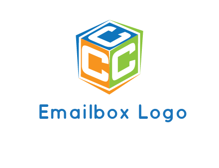 Letters CCC in a cube logo
