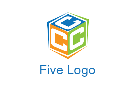 Letters CCC in a cube logo
