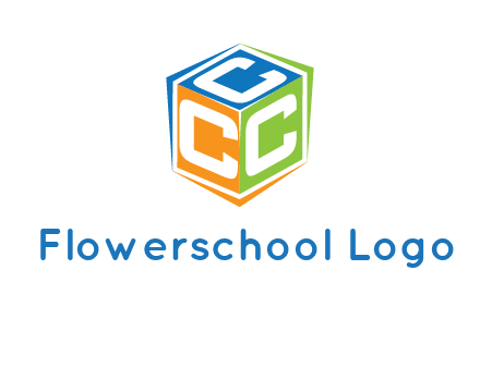 Letters CCC in a cube logo