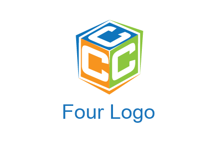Letters CCC in a cube logo