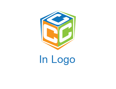 Letters CCC in a cube logo