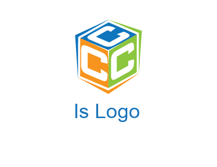 Letters CCC in a cube logo
