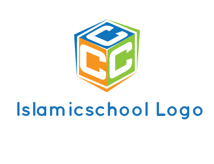 Letters CCC in a cube logo