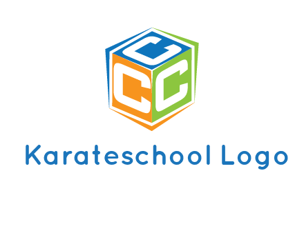 Letters CCC in a cube logo