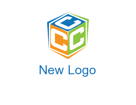 Letters CCC in a cube logo