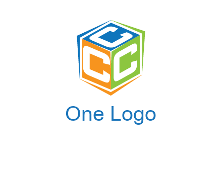 Letters CCC in a cube logo