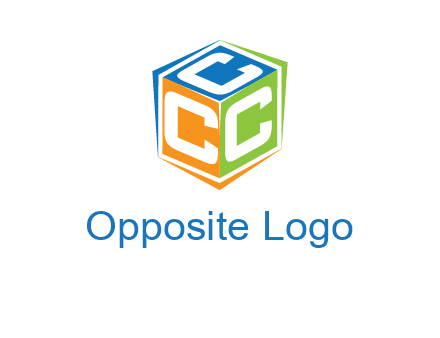 Letters CCC in a cube logo