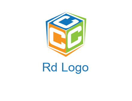 Letters CCC in a cube logo