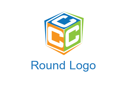 Letters CCC in a cube logo