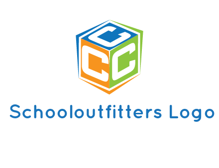 Letters CCC in a cube logo