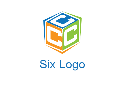 Letters CCC in a cube logo