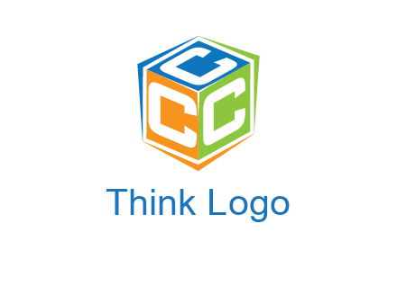 Letters CCC in a cube logo