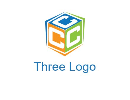 Letters CCC in a cube logo