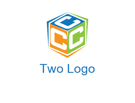 Letters CCC in a cube logo