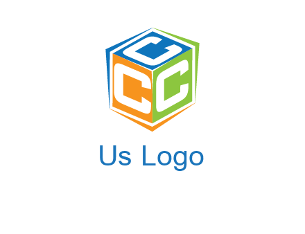 Letters CCC in a cube logo