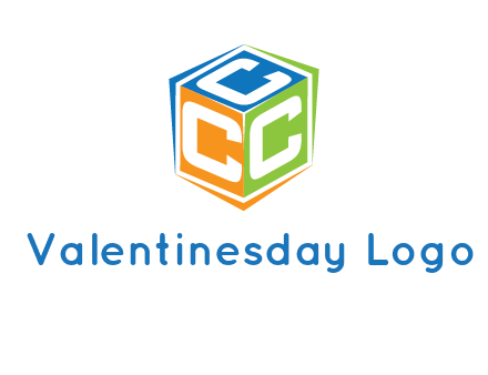 Letters CCC in a cube logo